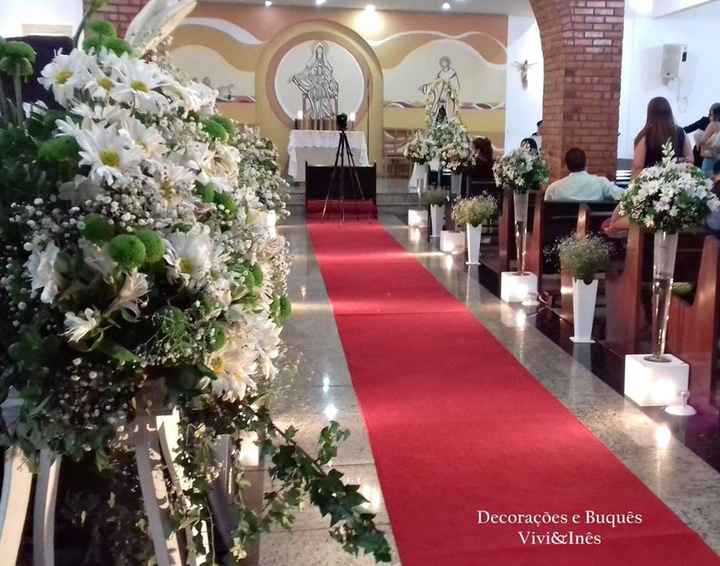 Decoração Cerimônia Religiosa.