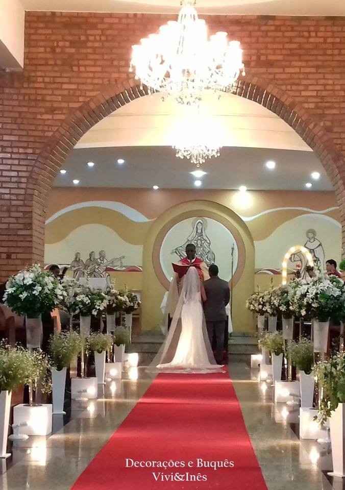 Decoração Cerimônia Religiosa.
