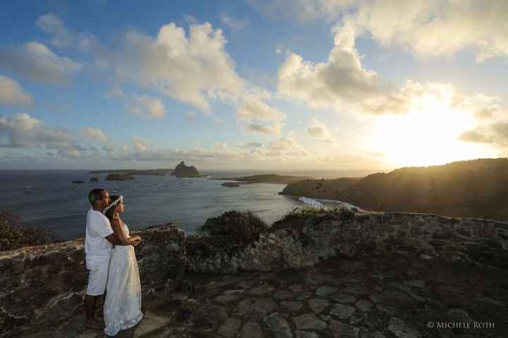 Prévia Trash The Dress em Noronha.