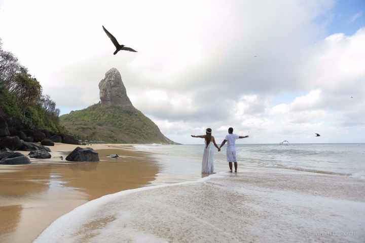 Prévia Trash The Dress em Noronha.