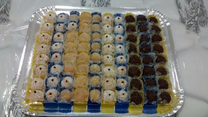 Docinhos pronto (uma bandeja, claro!rs)