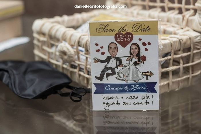 Save the Date (imã de geladeira).