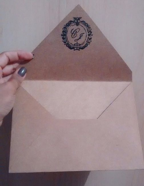 Envelope mais de perto.