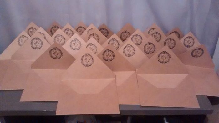 Envelopes finalizados.
