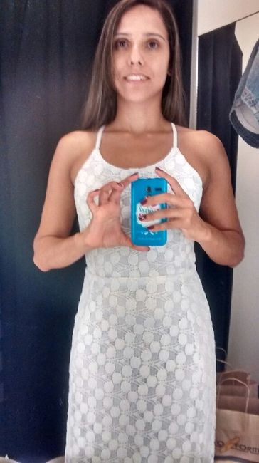 Meu vestido branco para o pré-wedding... #vemver - 1