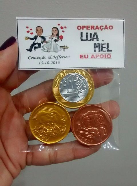 Moedas de chocolate!
