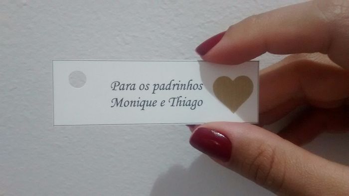 Tags para o meu convite de casamento.