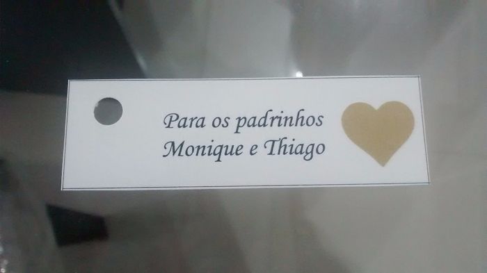 Tags para o meu convite de casamento.