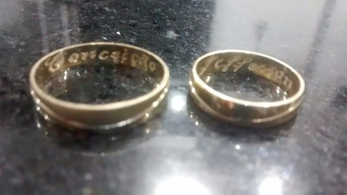 As alianças estão prontas.