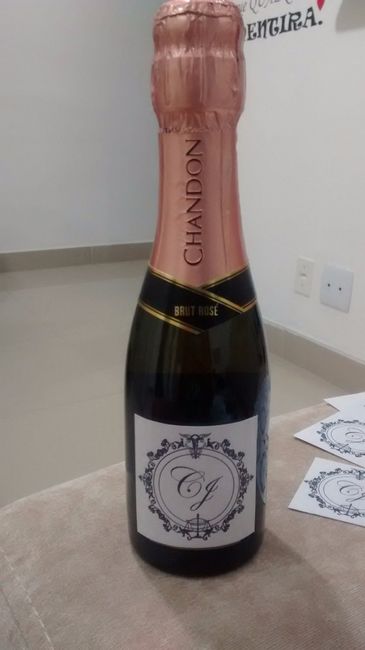 Chandon etiquetado.