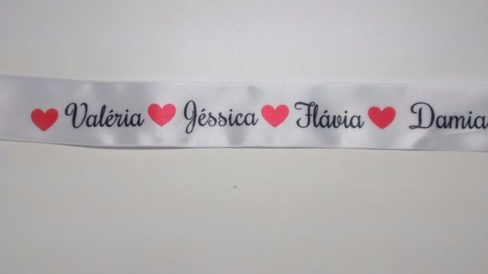 Fita para a barra do vestido de noiva.
