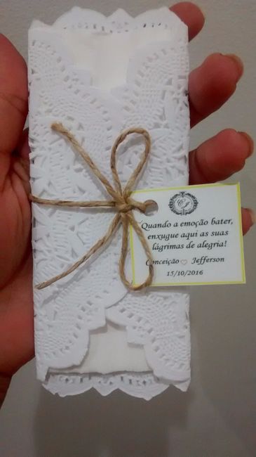 Minhas lágrimas de alegria.