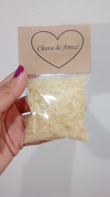 Chuva de arroz!