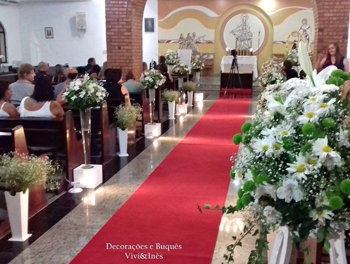 Decoração Cerimônia Religiosa.