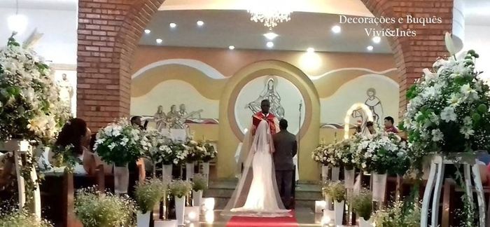 Decoração Cerimônia Religiosa.
