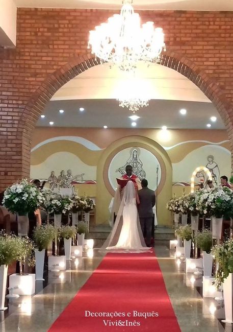 Decoração Cerimônia Religiosa.