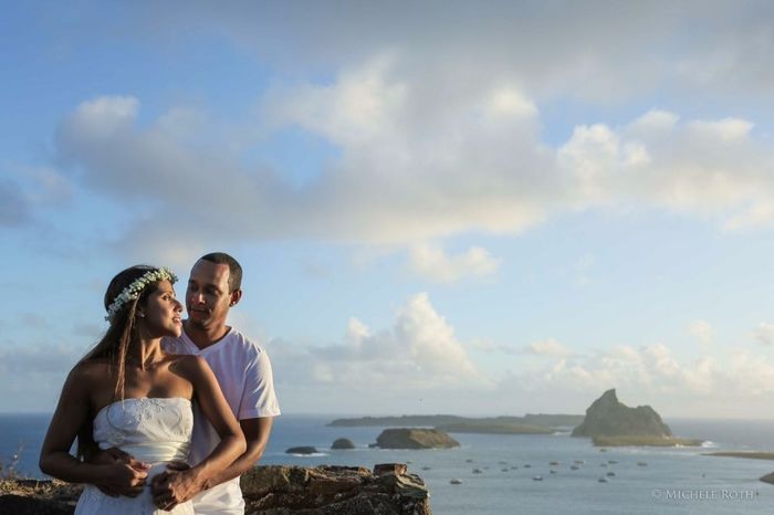 Prévia Trash The Dress em Noronha.
