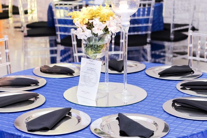 Detalhe: agradecimento de mesa.