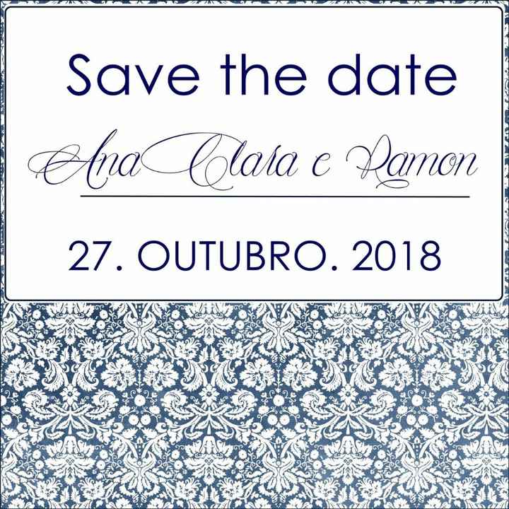 Nosso save the date 