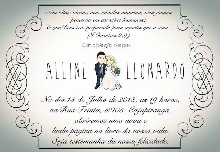 CONVITE EU QUEM FIZ