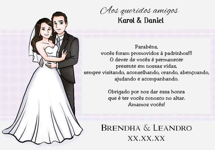 Convite p/ Padrinhos