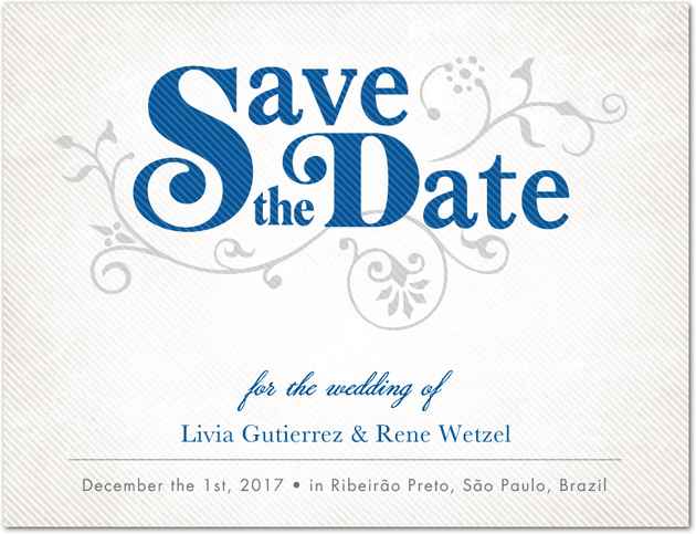 Modelo do meu Save the Date