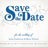 Modelo do meu Save the Date