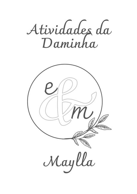 Caderno de atividades da Damninha 10