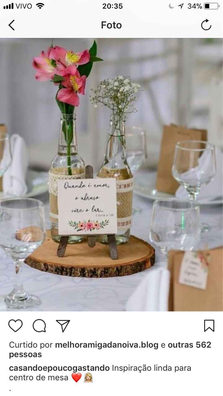 Diy centro de mesa inspirações - 1