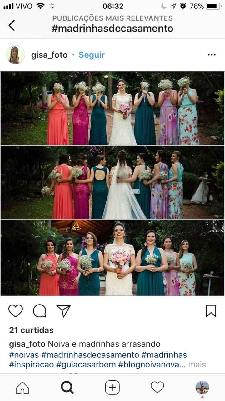 Vestidos das madrinhas... padronizar ou não? - 1