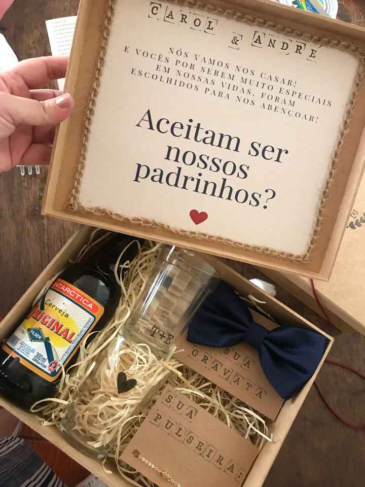 Convite Padrinhos diy ! - 3