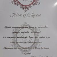 Convite no papel Fotográfico.