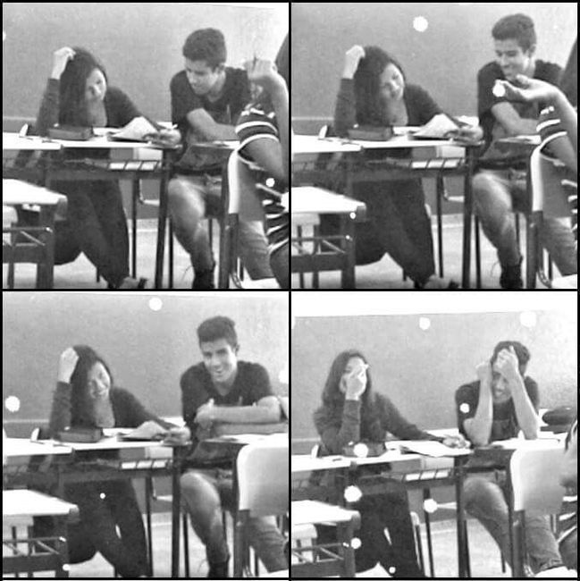 Essas são nossas primeiras fotos juntos, de quando ainda estávamos nos conhecendo na escola kkkkk