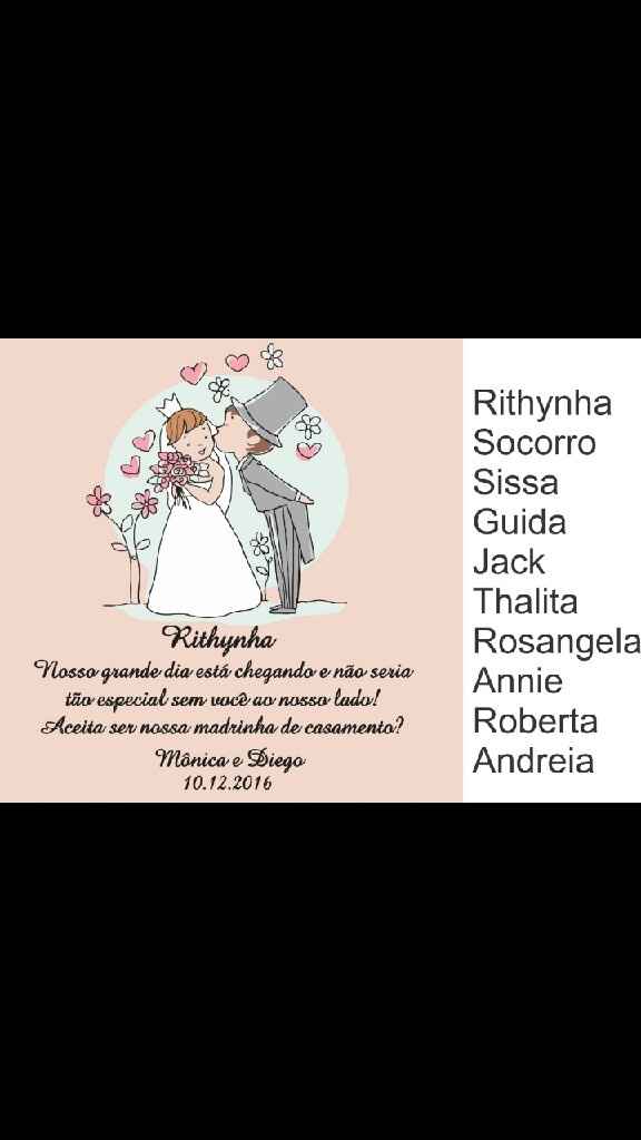 Convite dos padrinhos - 1