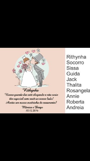 Convite dos padrinhos - 1