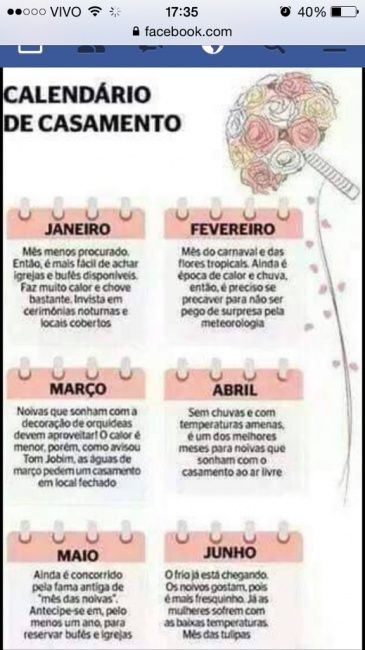Qual a melhor época para se casar? - 1