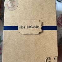 caixa de presentes para madrinhas e padrinhos - 1
