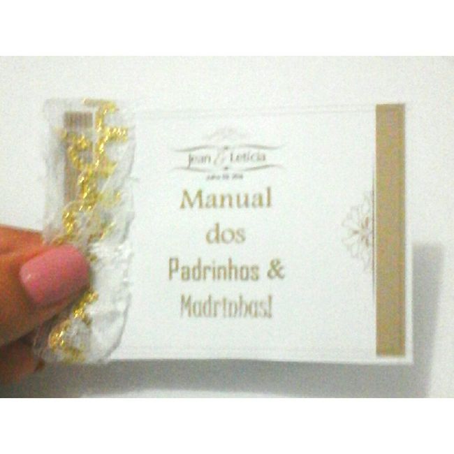 Diy- convite dos padrinhos 6,50r$ - 5