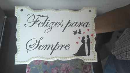placa para cadeira dos noivos