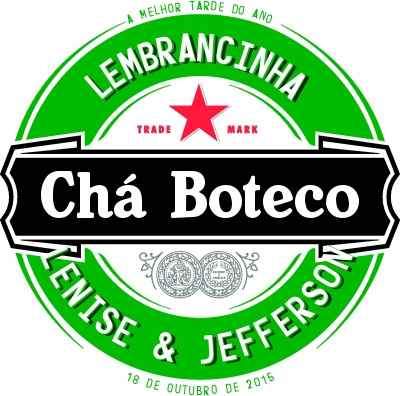 Rótulo para o meu copo de lembrancinha!