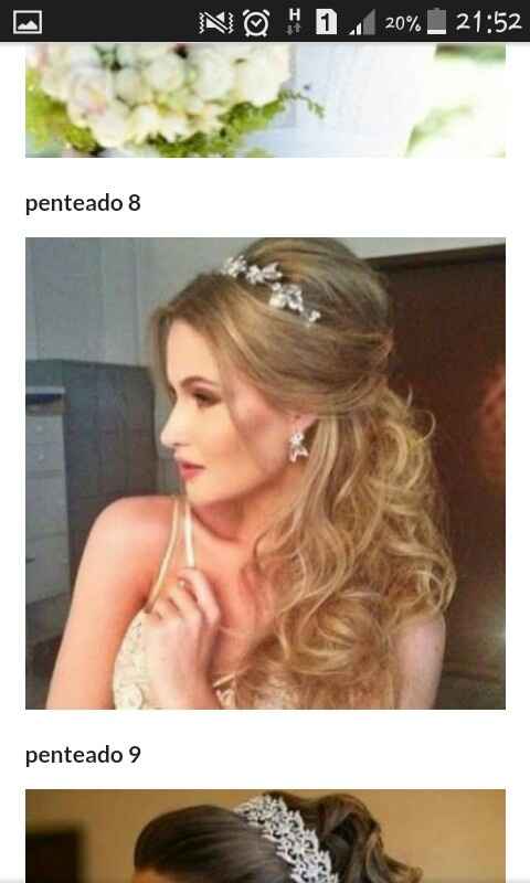Dicas penteado cabelo semi preso e solto com veu - 1