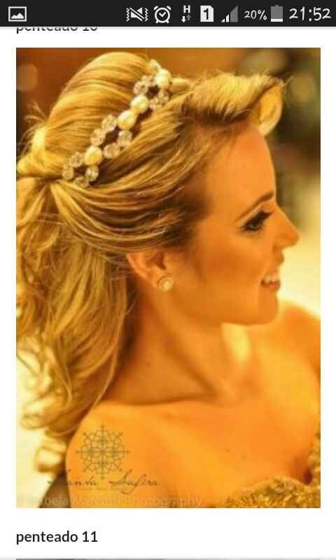 Dicas penteado cabelo semi preso e solto com veu - 4