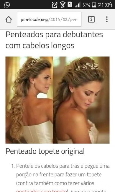 Dicas penteado cabelo semi preso e solto com veu - 5