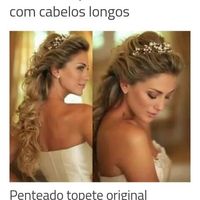 Dicas penteado cabelo semi preso e solto com veu - 5