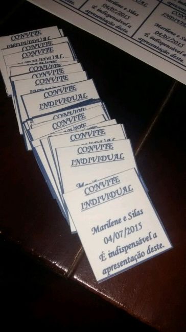 Convite individual - 2
