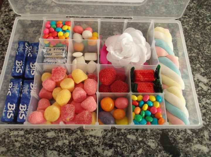 Caixa convite de divisórias de doces daminhas