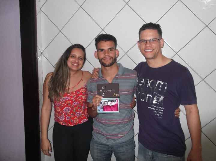 Entrega caixa convite Padrinho Diogo