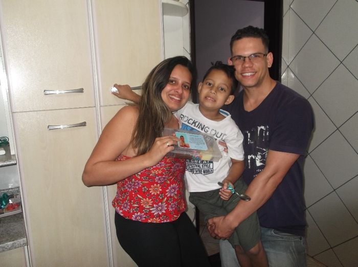 Entrega caixa convite Pajem Lucas