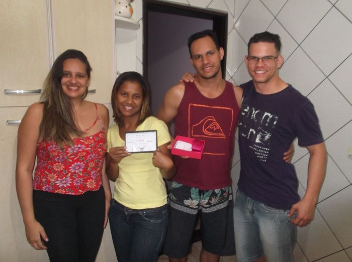 Entrega caixa convite Padrinhos Daniel e Elizangela 