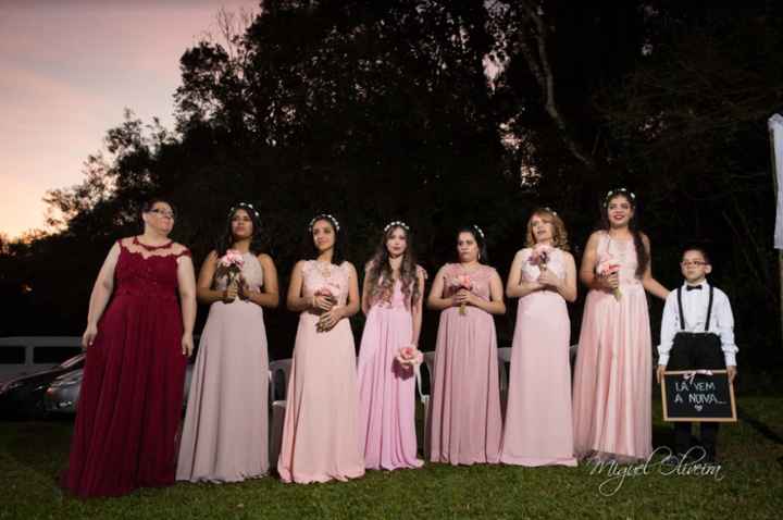 Minhas madrinhas usaram Rosa bebe♥